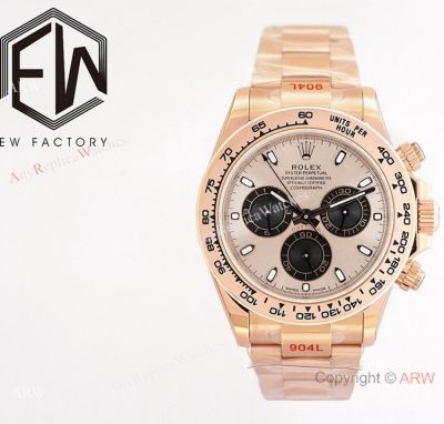  Swiss Rolex Daytona Salmon Clone 7750 Watch 40mm